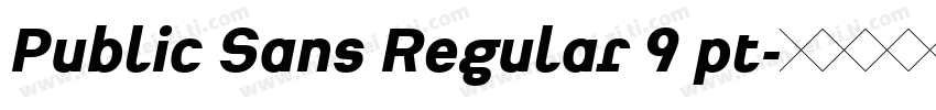 Public Sans Regular 9 pt字体转换